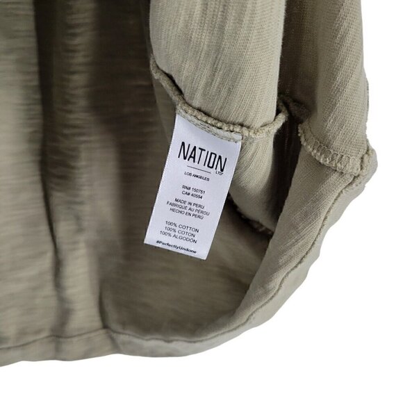 Nation Ltd Para Boxy Tee Moss ruffle large Coquette Romantic feminine demure - Picture 7 of 7